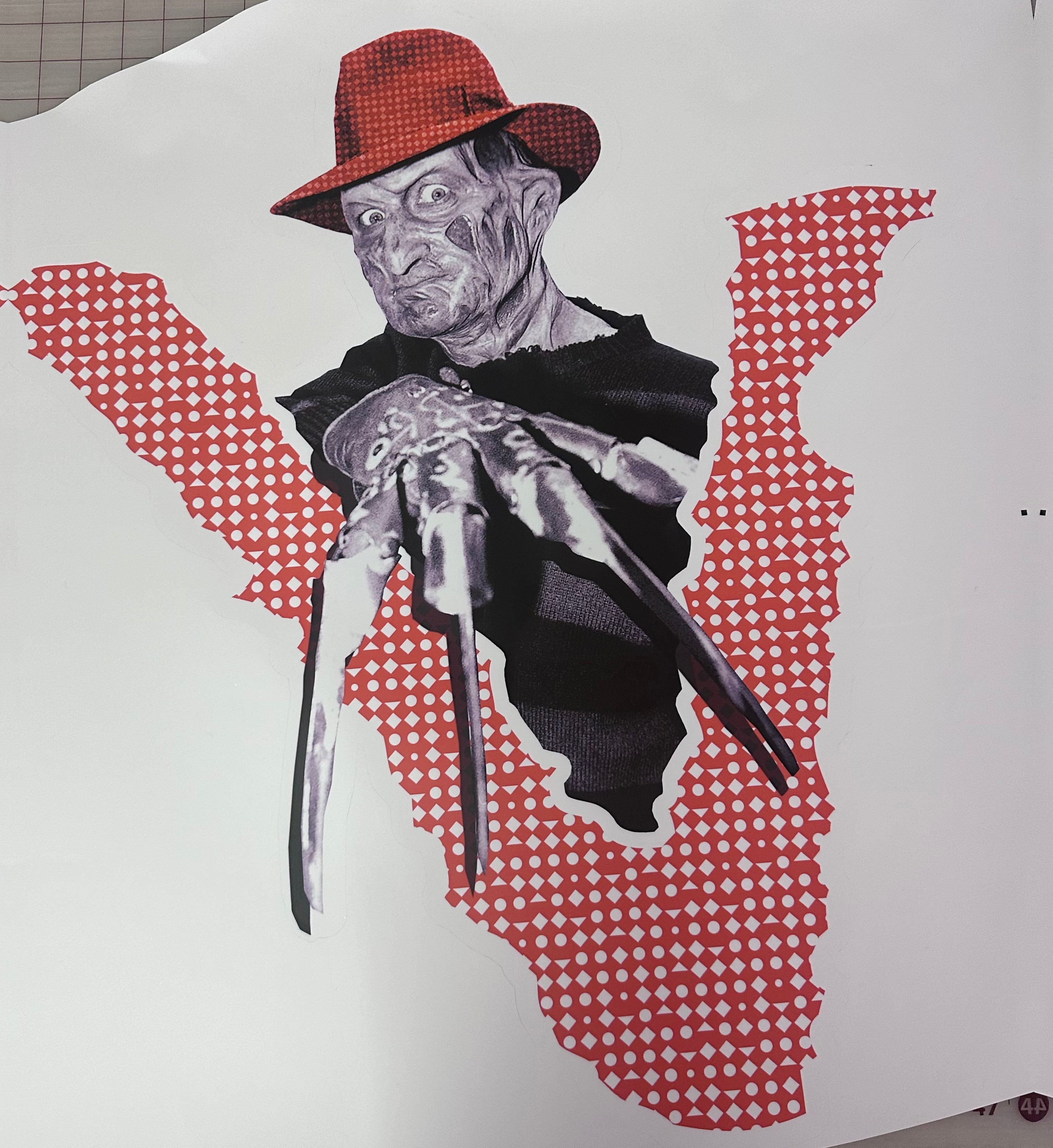 25x23 inch freddy valid (vinyl matte finished) wall decal