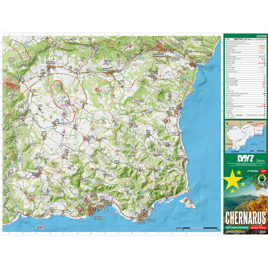 DAYZ CHERNARUS + LIVONIA PRINTED MAPS BUNDLE – BOHEMIA INTERACTIVE