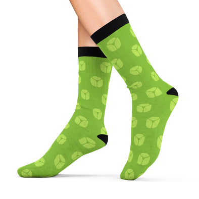 Geo Pattern Mesh Socks - Popular Poison