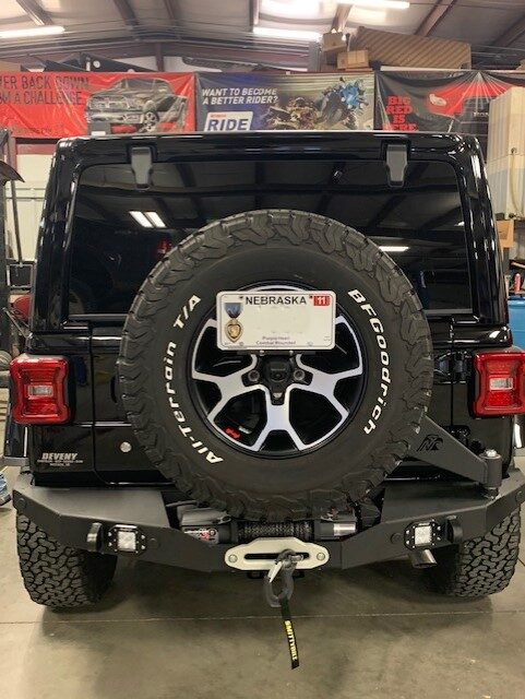 JL Scout Series - Rear Winch Bumper with Tire Carrier – Next Venture  Motorsports LLC