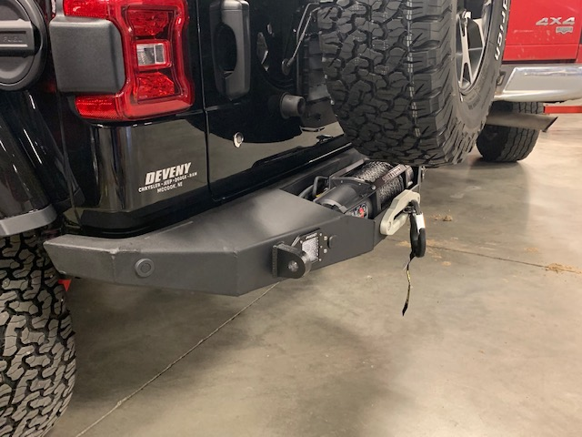 JL Scout Series - Rear Winch Bumper with Tire Carrier – Next Venture  Motorsports LLC