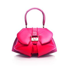 Modern Extravaganza Handbag in Rose & Terracotta Red by Anya Sushko