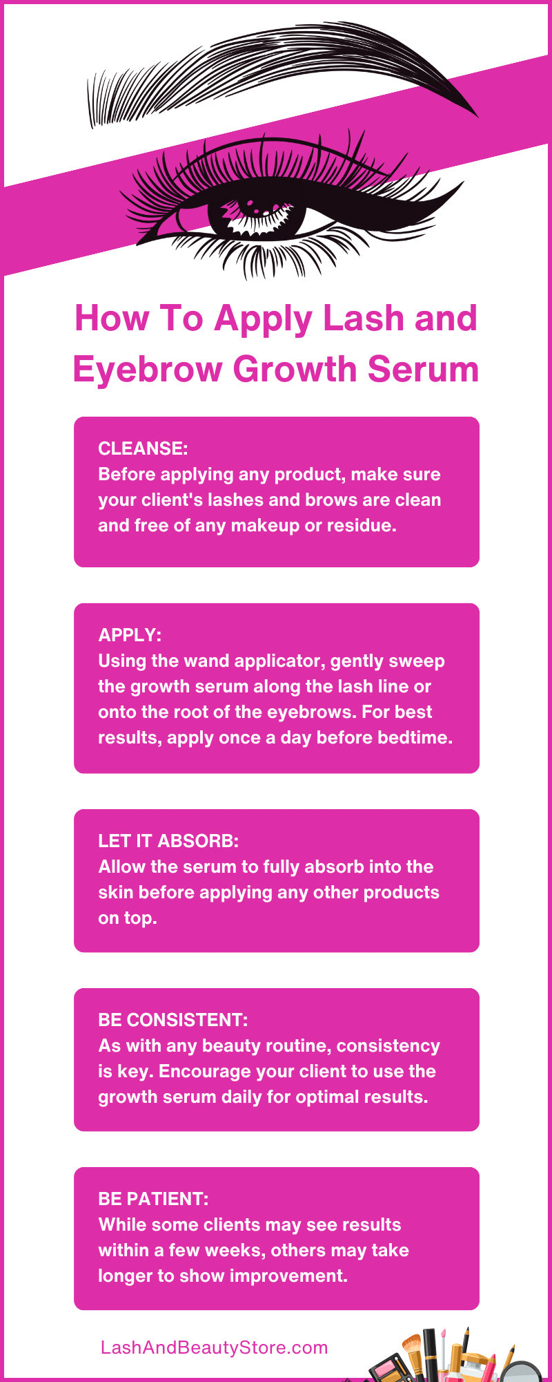 How To Apply Lash and Eyebrow Growth Serum