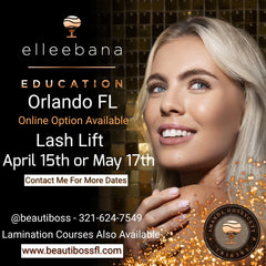 Elleebana Lash Lift Hands On Training Orlando, Florida - Apr_May 2024