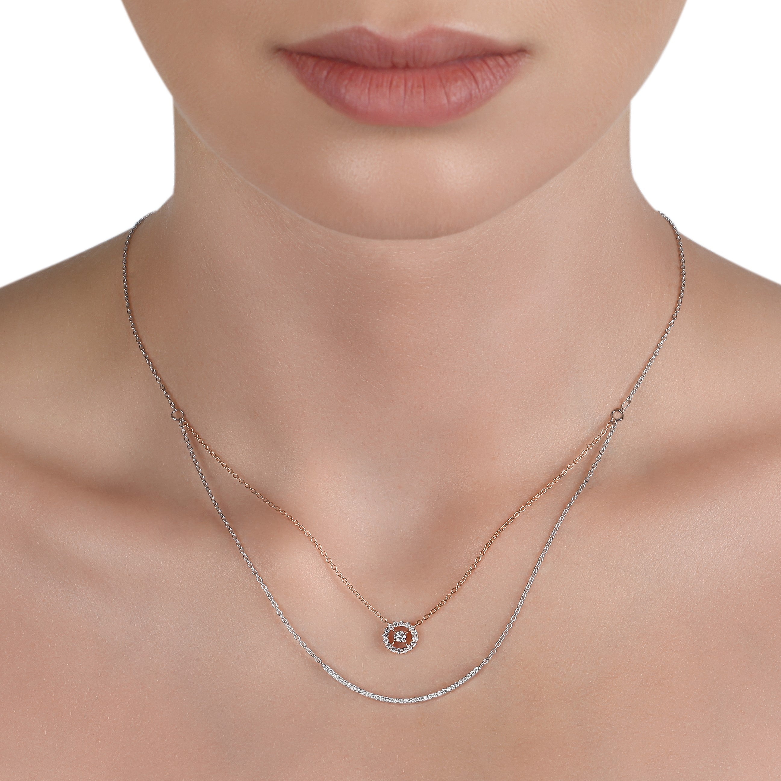 ladies diamond pendant necklace