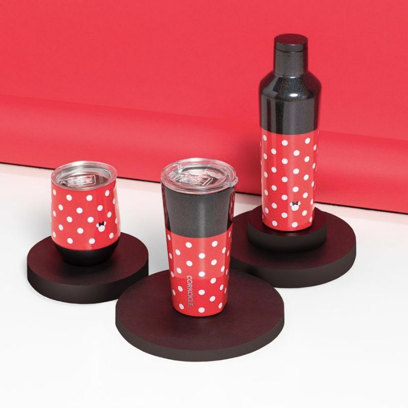 Corkcicle Kids Cup - 12oz Minnie Mouse - Polka Dot Red