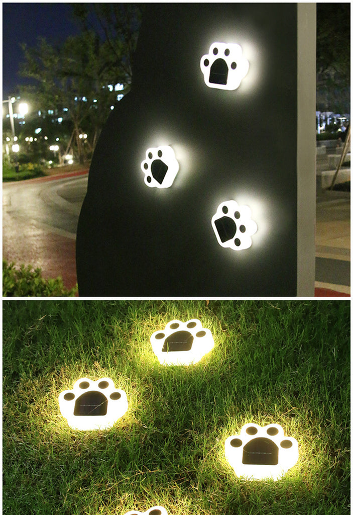 cat paw solar lights