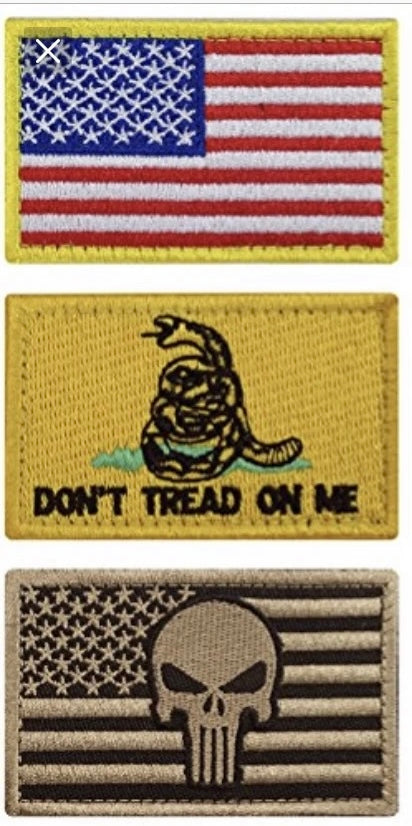 Don't Tread On Me 3 X 2 inch Multitan HOOK LOOP PATCH 