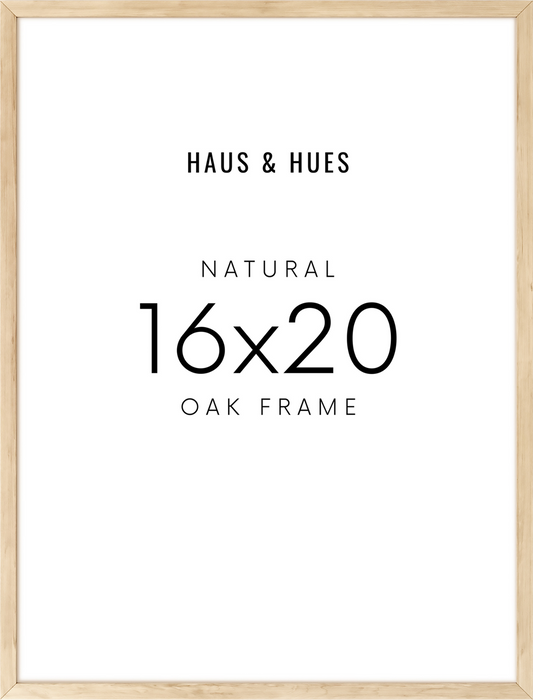 16x20 in, Set of 3, Black Oak Frame – Haus and Hues