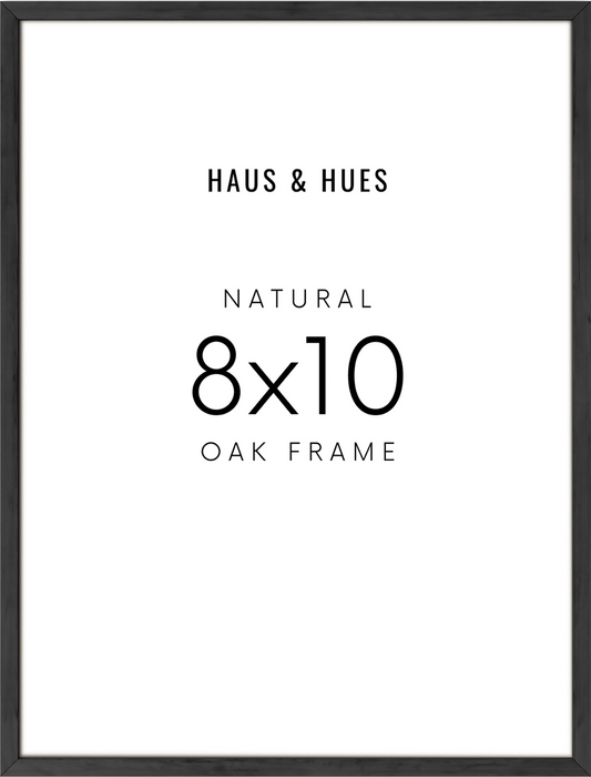 HAUS AND HUES Solid Oak Wood 8”x8” Picture Frames Matted to 4”x4” Set of 4  - Square White Picture Frames 8x8, Set of 4 Photo Frames, 8x8 Gallery Wall  Frame Set, 8