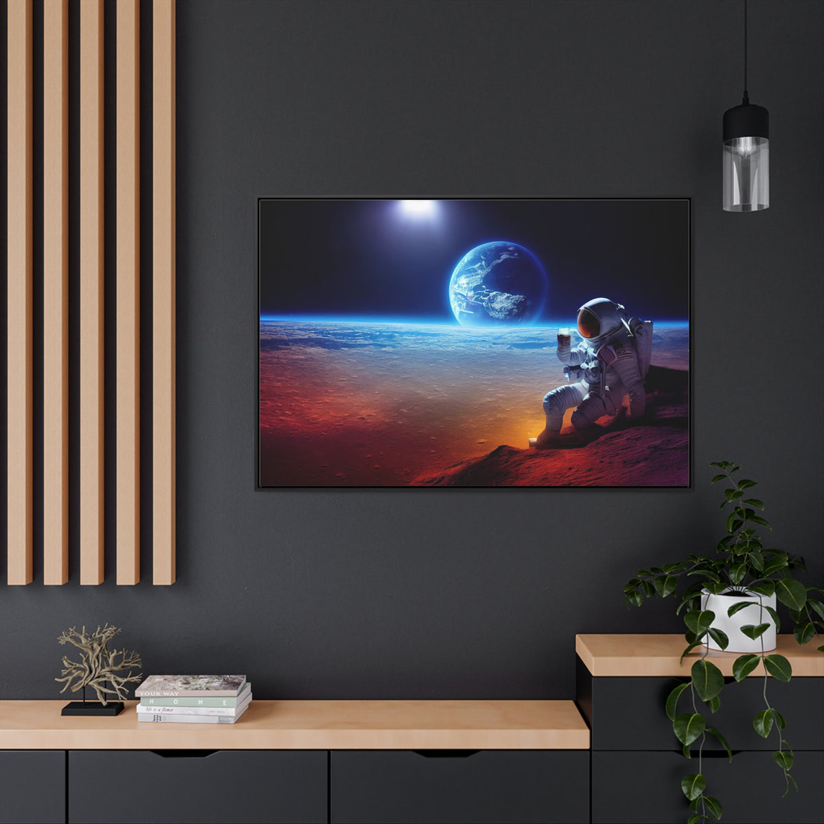 Moonlight Beer Bash Canvas Print In A Frame