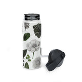 Bring The Beauty Of Nature Indoors With Our Stunning Botanical Design Stainless Steel Water Bottle Standard Lid - Me By Me