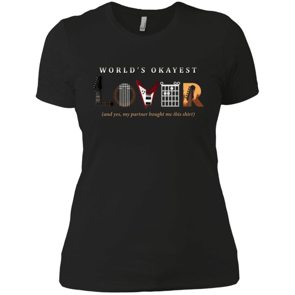 World's Okayest Lover - Partner - Womens - Tshirt - Small to 3XL - Me By Me
