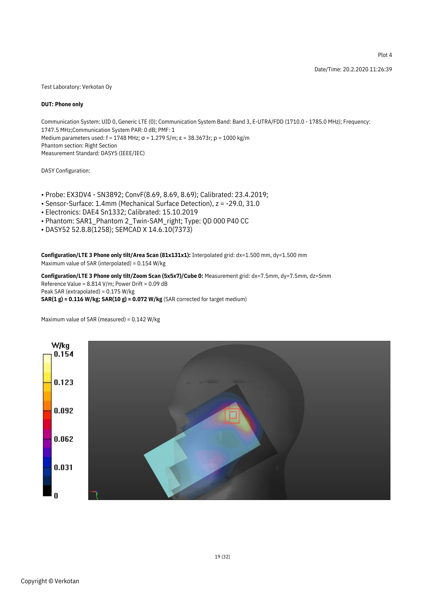 Einstein Brain Card EMF Certificate | Einstein Brain Card SAR Test Report