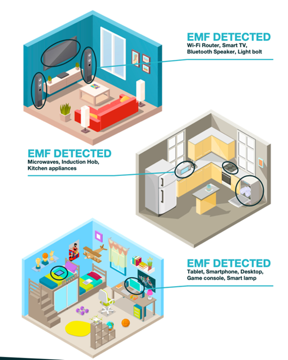 High EMF Locations | Most EMF emitting electronics | Einstein Brain