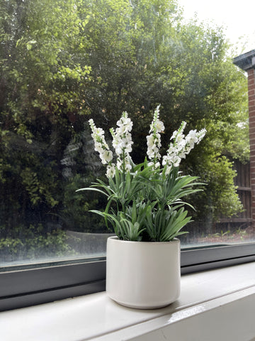 Artificial Lavender Plant - White