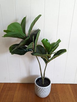 Medium Size Artificial Fiddle Leaf Fig Plant in pot