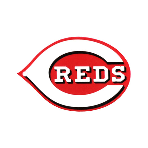 Cincinnati Reds logo Type Mr. Red Character MLB Baseball Die-Cut MAGNET