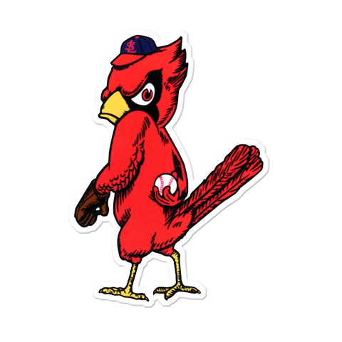 Saint Louis Cardinals S Letter Logo Type Cardinal on baseball bat Die-Cut  MAGNET