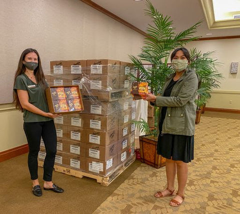 Donation recipients with Maui Caramacs