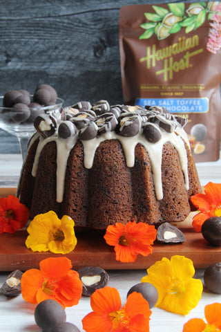 Toffee Chocolate Macadamia Pumpkin Spice Cake