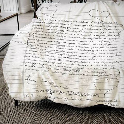 Handwriting Blanket Custom Personalized Blanket