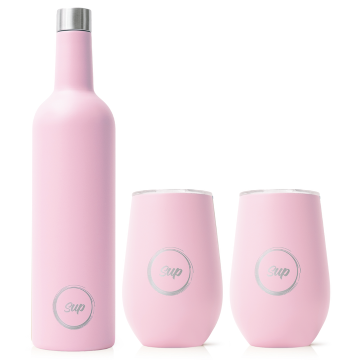 Asobu - Stack-N-Go Acrylic Wine Tumbler Pink – Wine And Tableware
