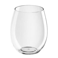 Gold Plast 390 ml Water - Wine Glass Tumbler 1 Piece Plastic Shock Resistant - PugliAmo