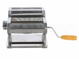 Pasta Machine Stainless Steel With Accessories DCG PM1600 Manual with Duplex Cutter for Spaghetti - Noodles - Tagliatelle - Lasagna - PugliAmo