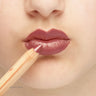 Luk Beautifood Natural Lipstick Crayon & lip liner in neutral shade Berry Bite. Vegan. Sustainable Beauty Packaging.