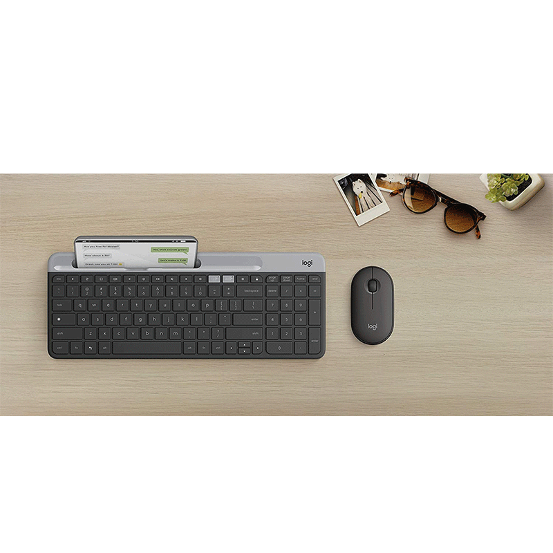 Logitech K580 Slim Multi Device Wireless Keyboard Black Gamextremeph