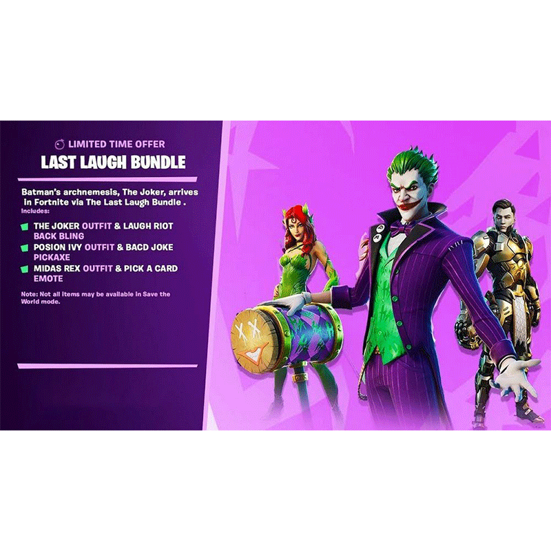 Fortnite The Last Laugh Bundle Nintendo Switch [US] [Downlod Code on
