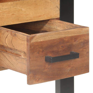 vidaXL Desk 43.3"x19.7"x29.9" Solid Wood with Sheesham Finish