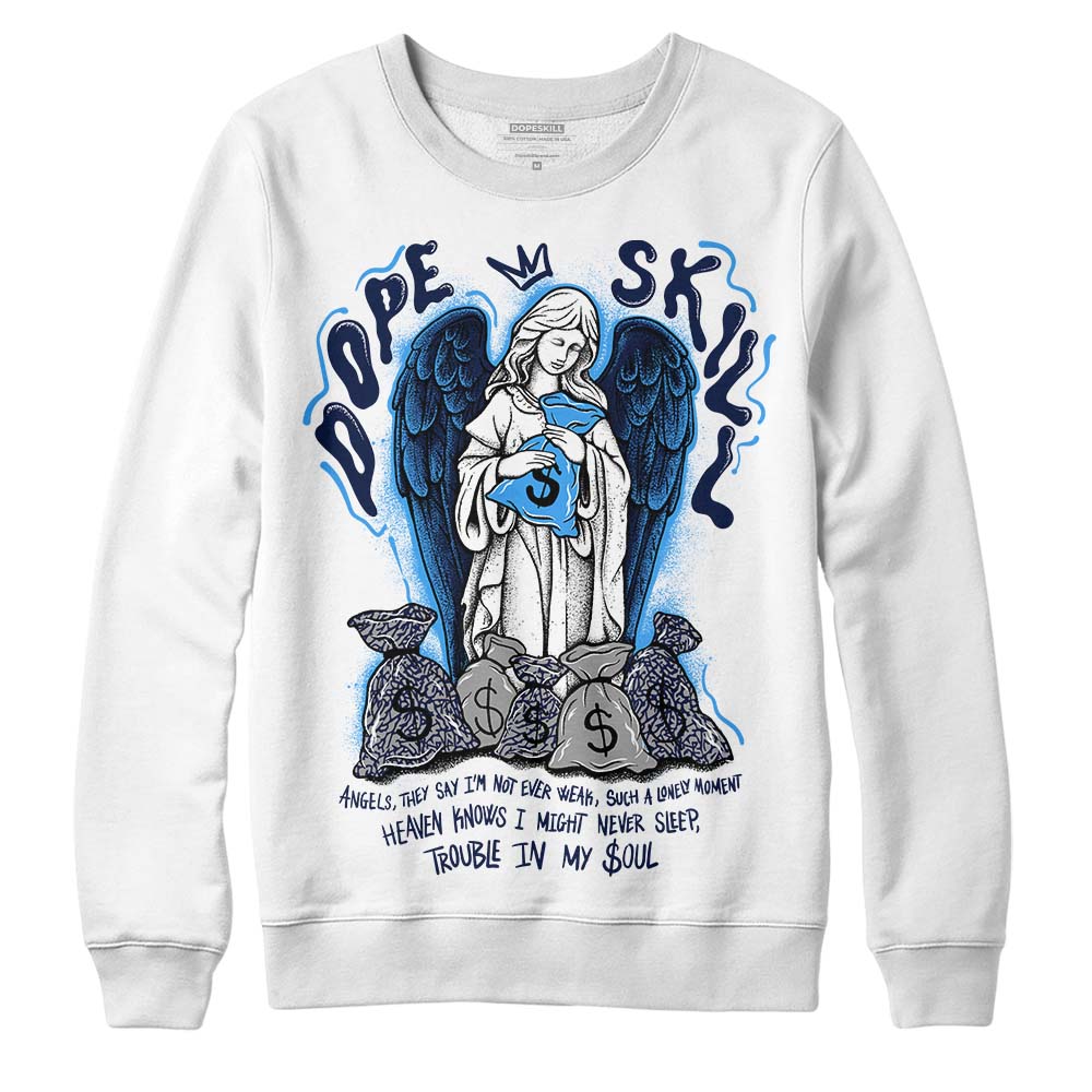 AJ Spizike White Obsidian DopeSkill Sweatshirt Angels Graphic