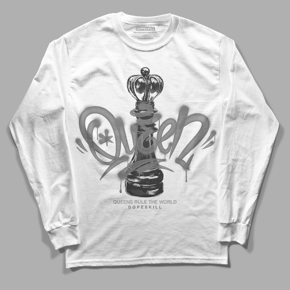 Stealth 12s DopeSkill Long Sleeve T-Shirt Queen Chess Graphic | DOPESKILL