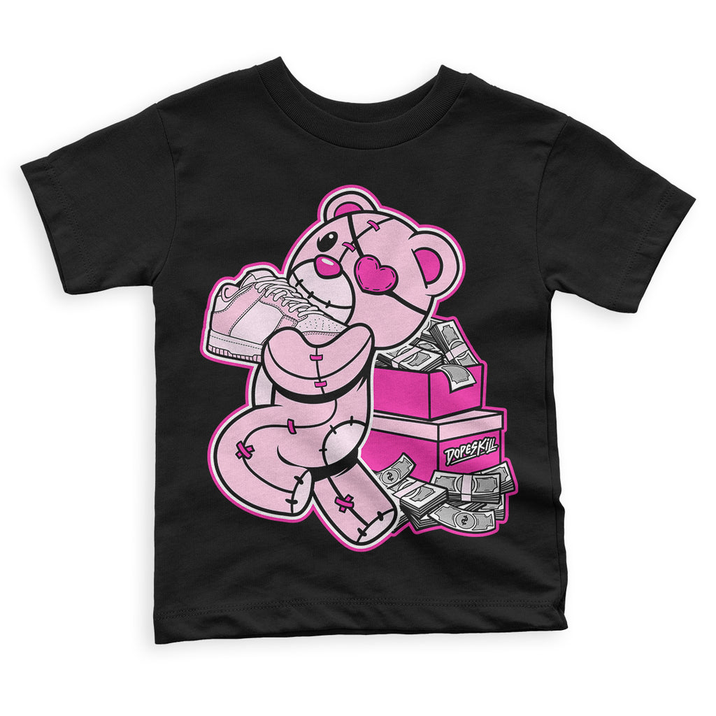 Triple Pink Dunk Low DopeSkill Toddler Kids T-shirt Bear Steals Sneaker ...