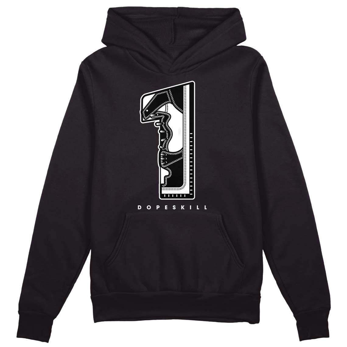 85 Black White 1s DopeSkill Hoodie Sweatshirt No.1 Graphic | DopeSkill ...