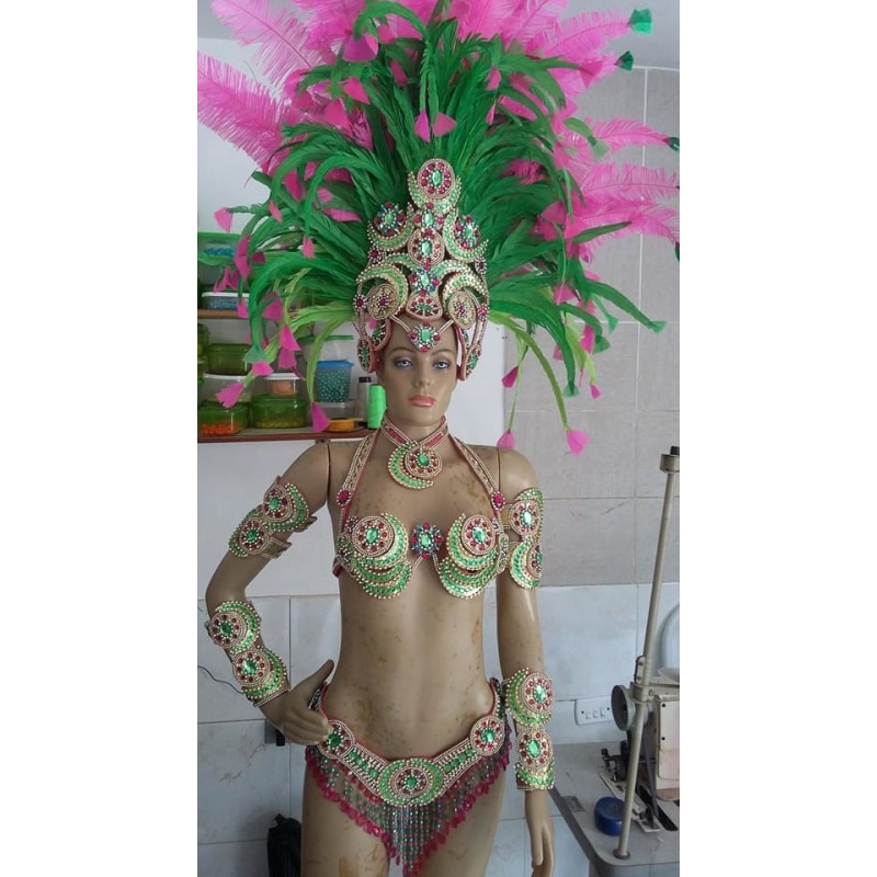 Mangueira Sun & Moon Samba Complete 10 Piece Costume