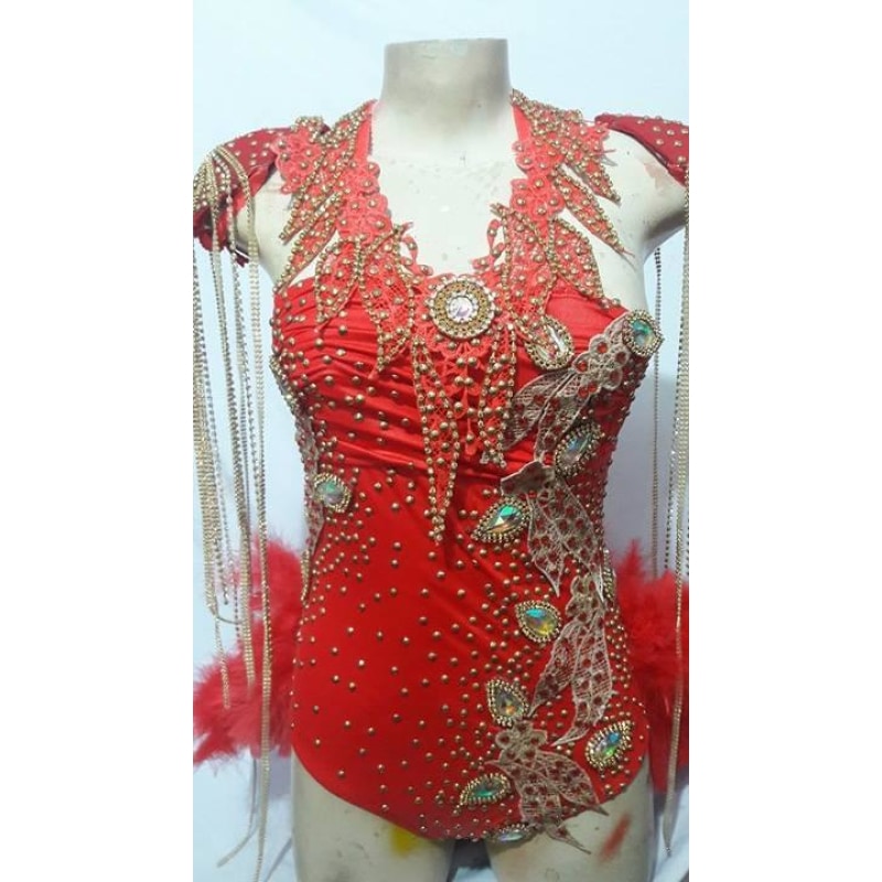 Passista de Ouro Samba no Pé Fringes Dress Corset freeshipping -  BrazilCarnivalShop