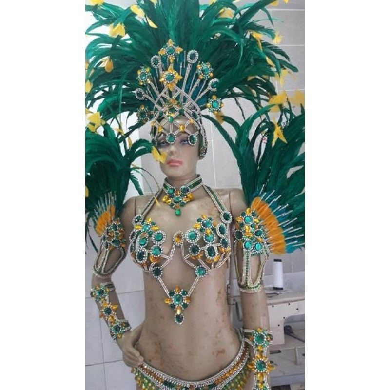 Brasil Samba Complete 10 Piece Costume freeshipping - BrazilCarnivalShop