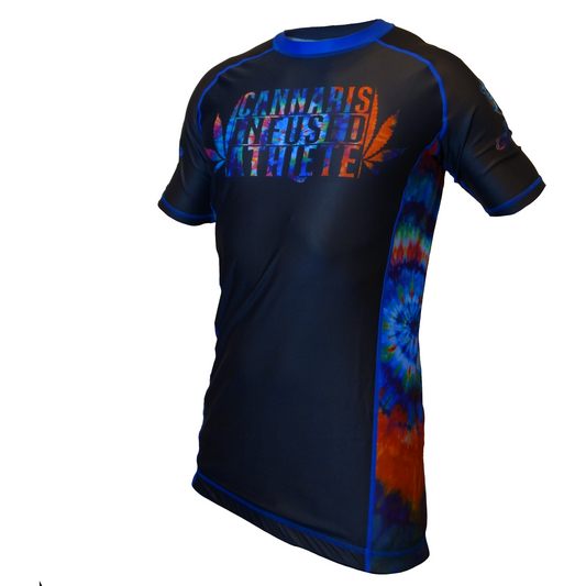 BLUE PANTHER SHORT-SLEEVE RASH GUARD