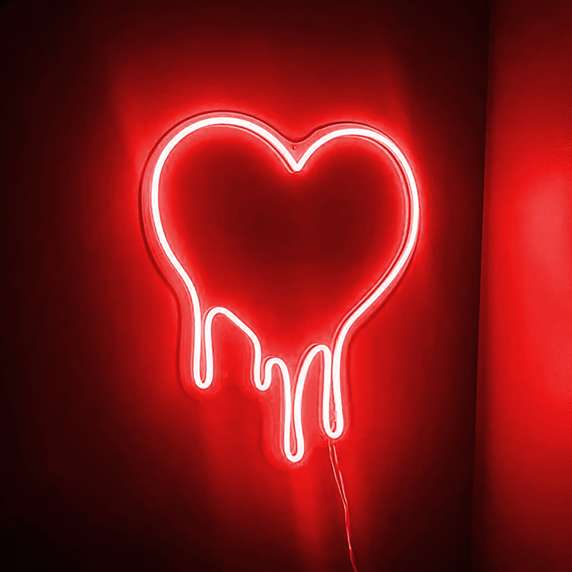 Dripping Heart Neon Led Sign - Neoncraftsman