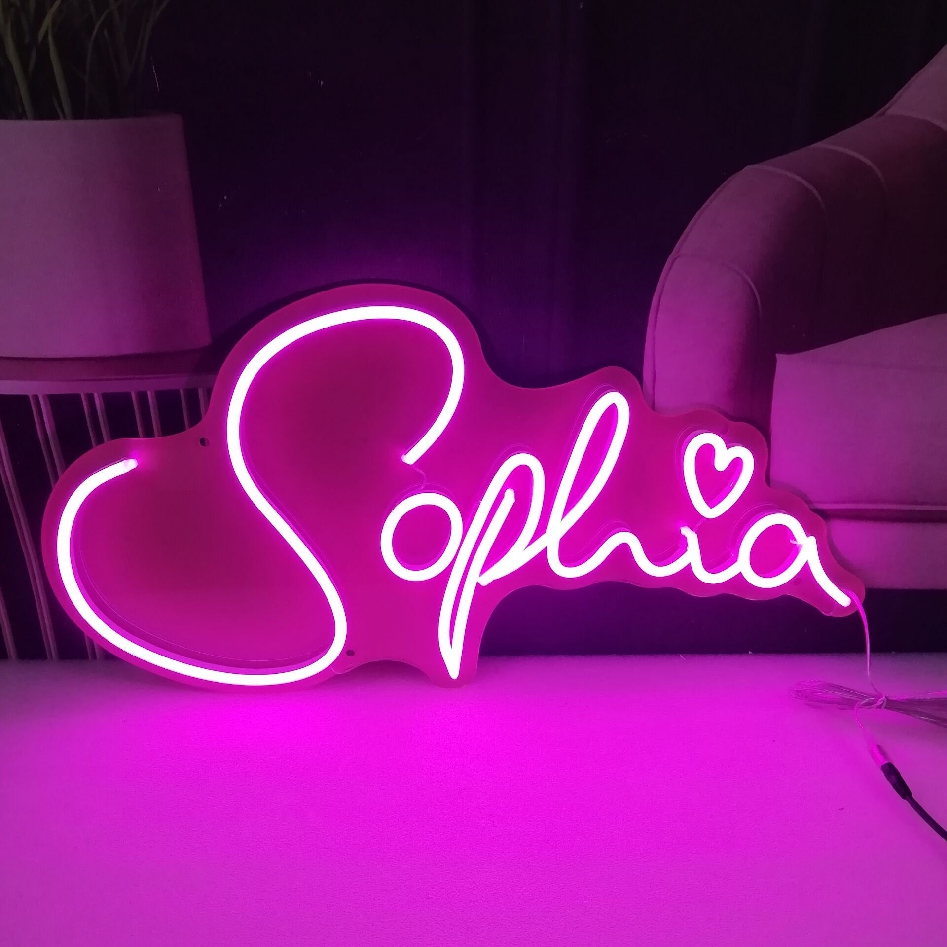 neon name signs nursery