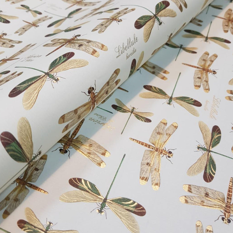 Gift Wrap Dragonfly Gold Foil Soul Paper