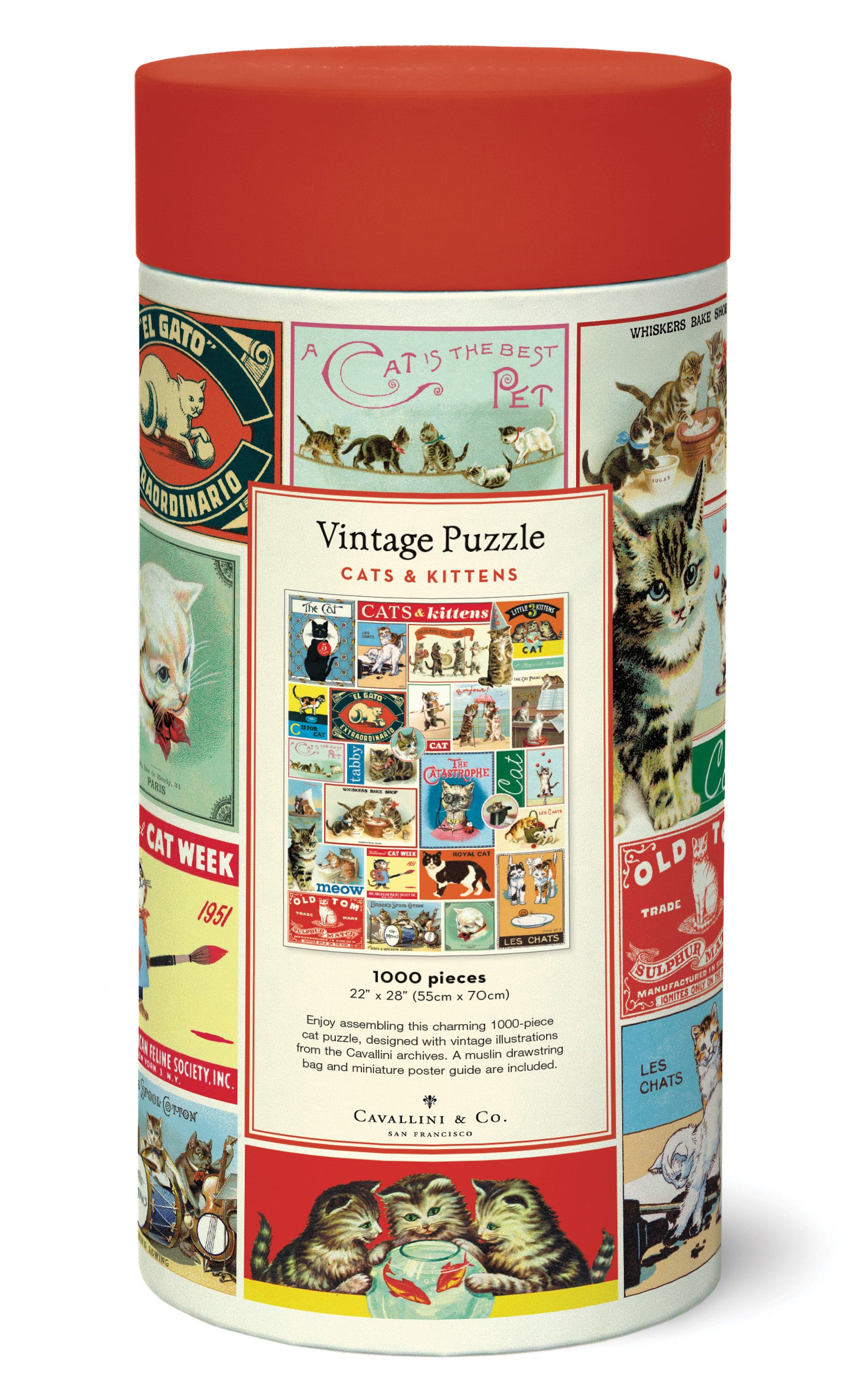 Cavallini - Vintage Puzzle - Cats & Kittens – Soul Paper