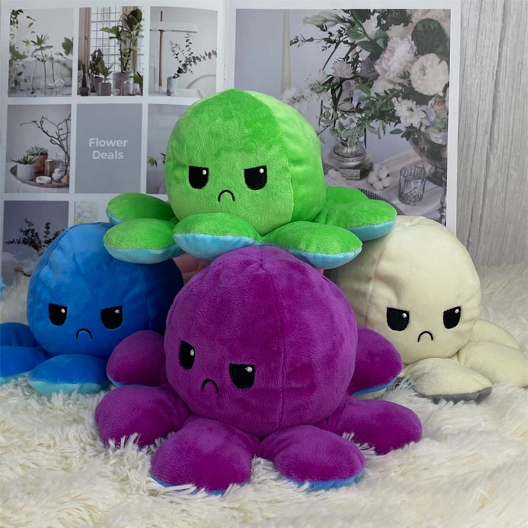 reversible octopus plush