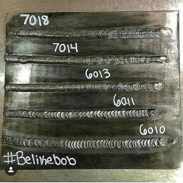 stick welding difference between E7018,7014,6013,6011,6010