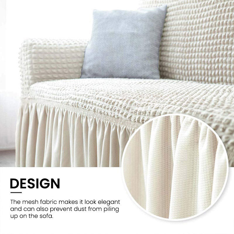Stretch Sofa Covers With Pleated Skirt - The Sofa House Cover