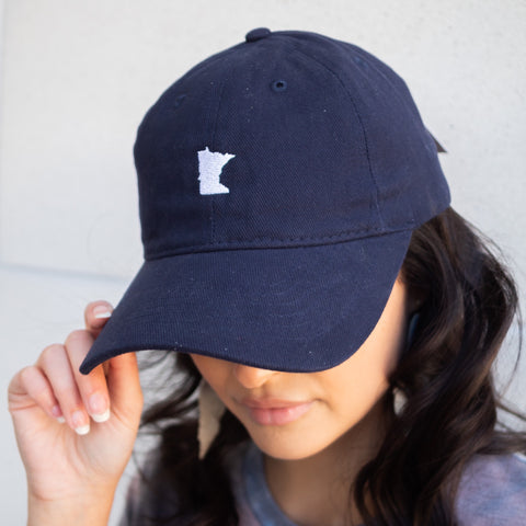 MN Navy Relaxed Fit Hat | Flaunt Accessories