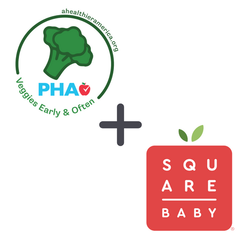 Partnership for a healthier america logo and square baby logo